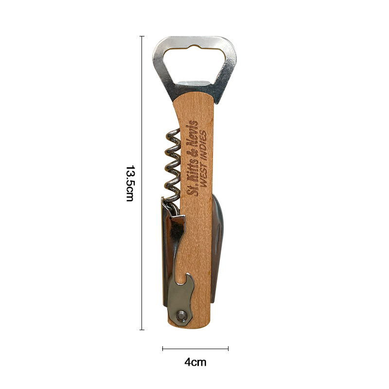Dark Wood Bottle Opener